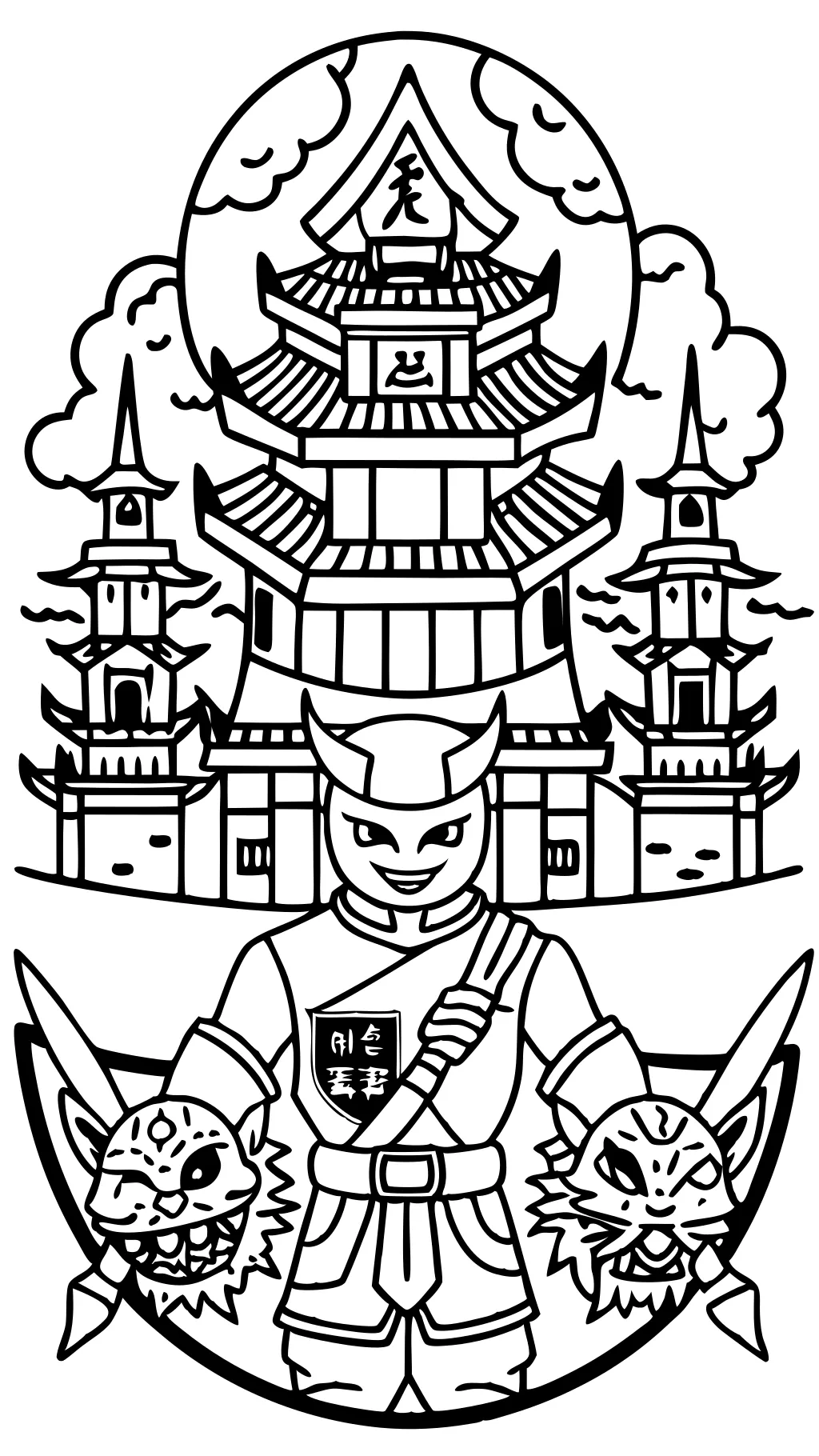 coloring pages for ninjago